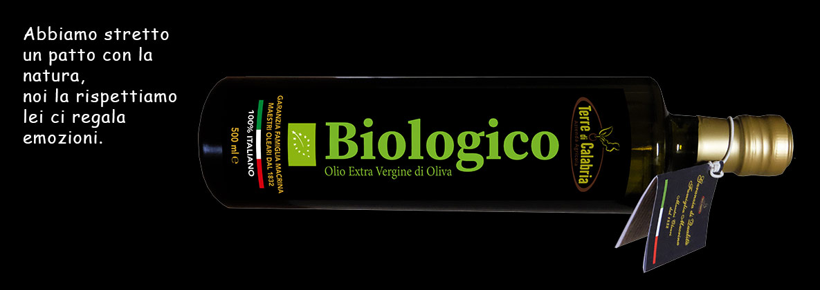 Terre di Calabria Azienda Agricola Biologica produce olio extravergine d'oliva